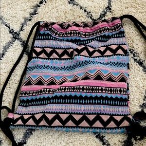 Super cute bohemian drawstring bag!
